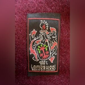 Vintage Lambswool Scarf Made in West Germany